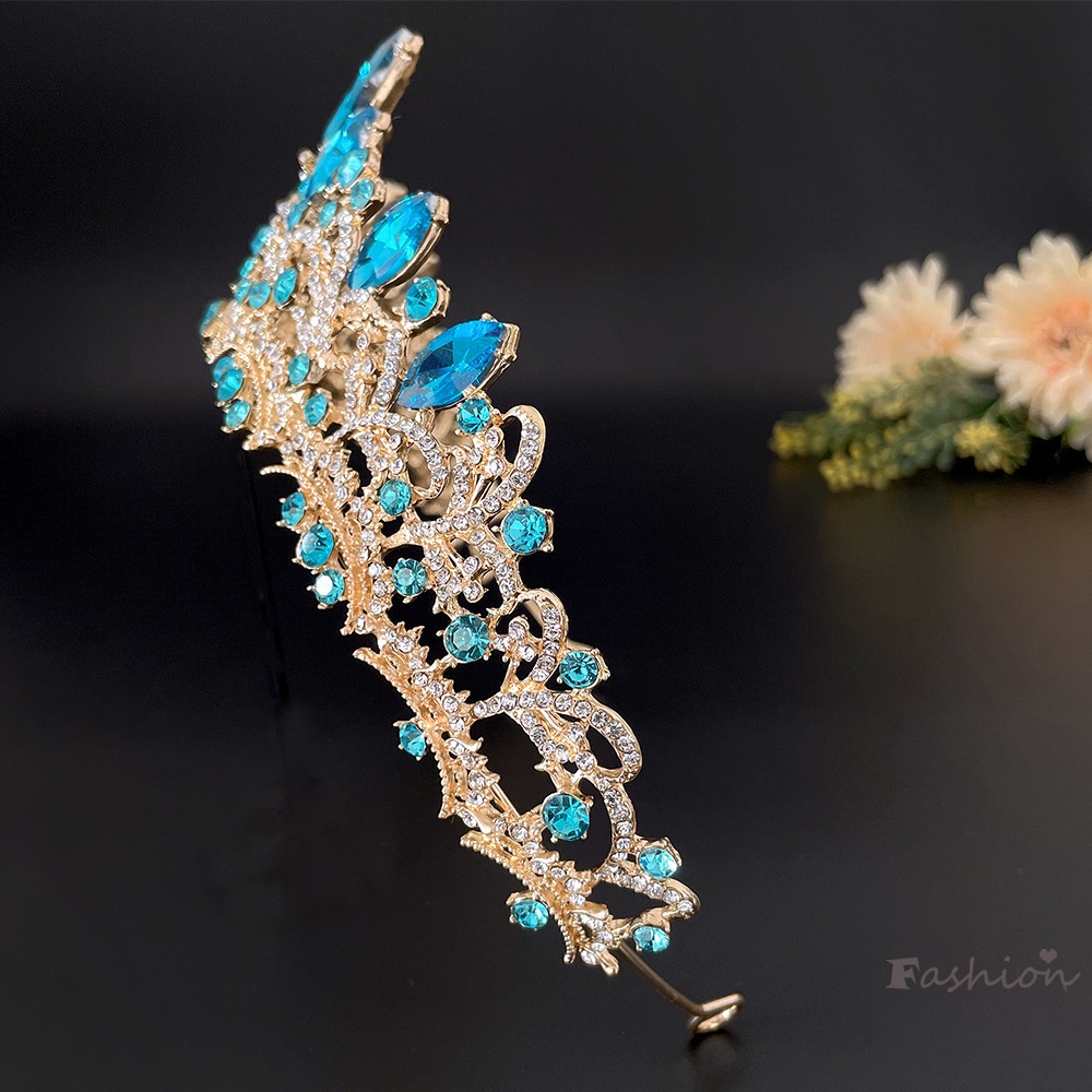 Băng Đô HìNh Vương MiệN ĐíNh Đá BằNg HợP Kim Không Gây Dị ỨNg