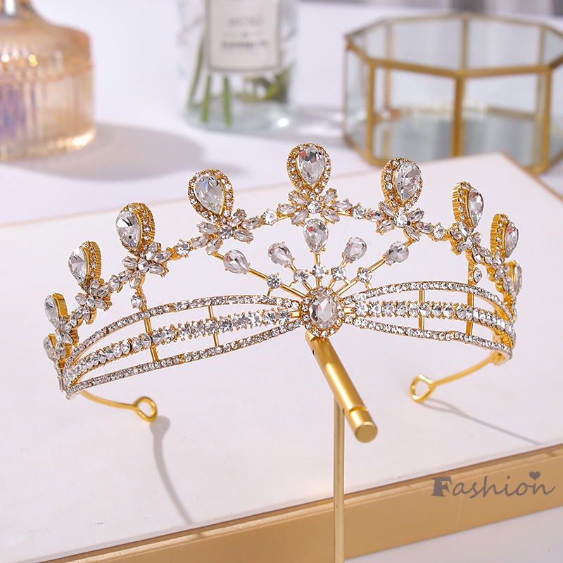 Trâm Cài Tóc Đính Đá Sang Trọng Phong Cách Retro Cho Cô Dâu