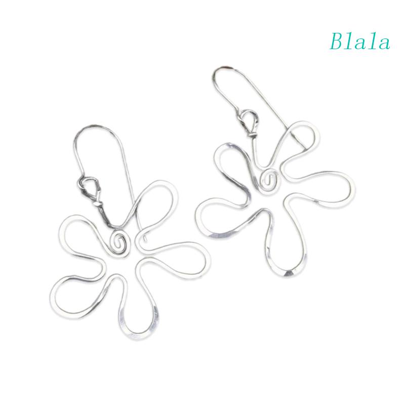 Bộ 2 Bông Tai Kim Loại Bóng Hình Hoa Thời Trang