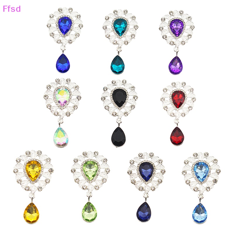 Trâm Cài Áo Hình Giọt Nước Đính Đá Sáng Tạo DIY