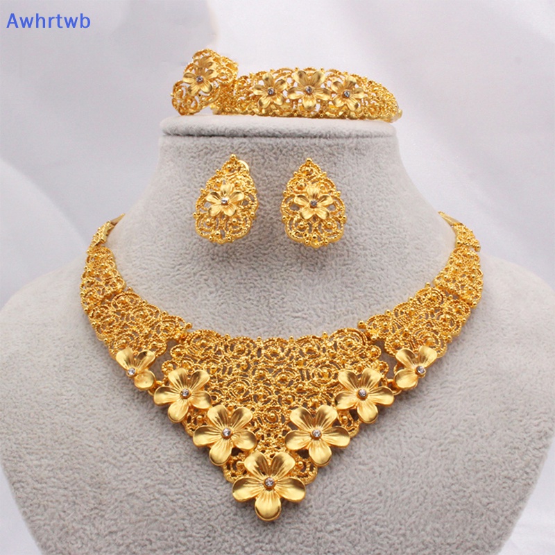 Bộ Trang Sức Màu Vàng Đồng Phong Cách Châu Phi Thời Trang Dành Cho Nữ Mới