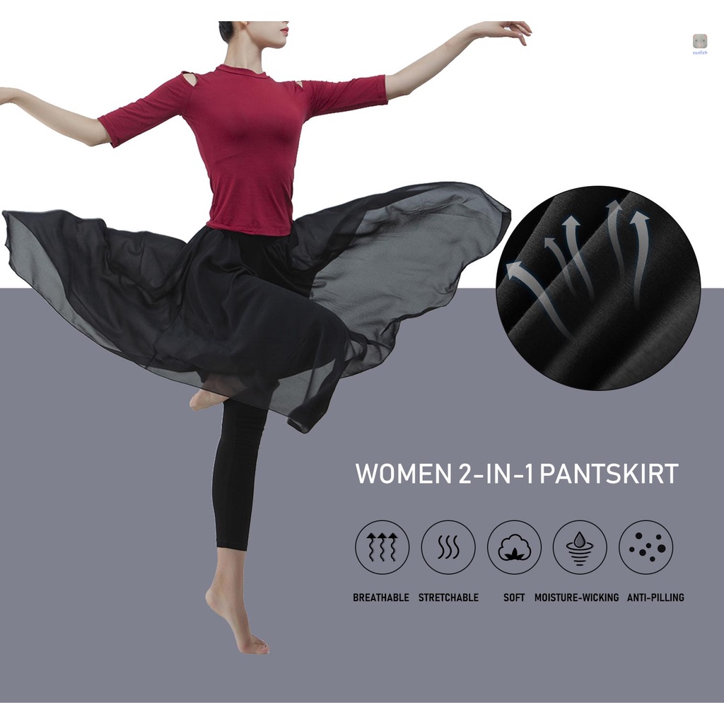 Quần Váy 2 Trong 1 Mềm Mại Chống Ẩm Thoáng Khí Thời Trang Cho Nữ