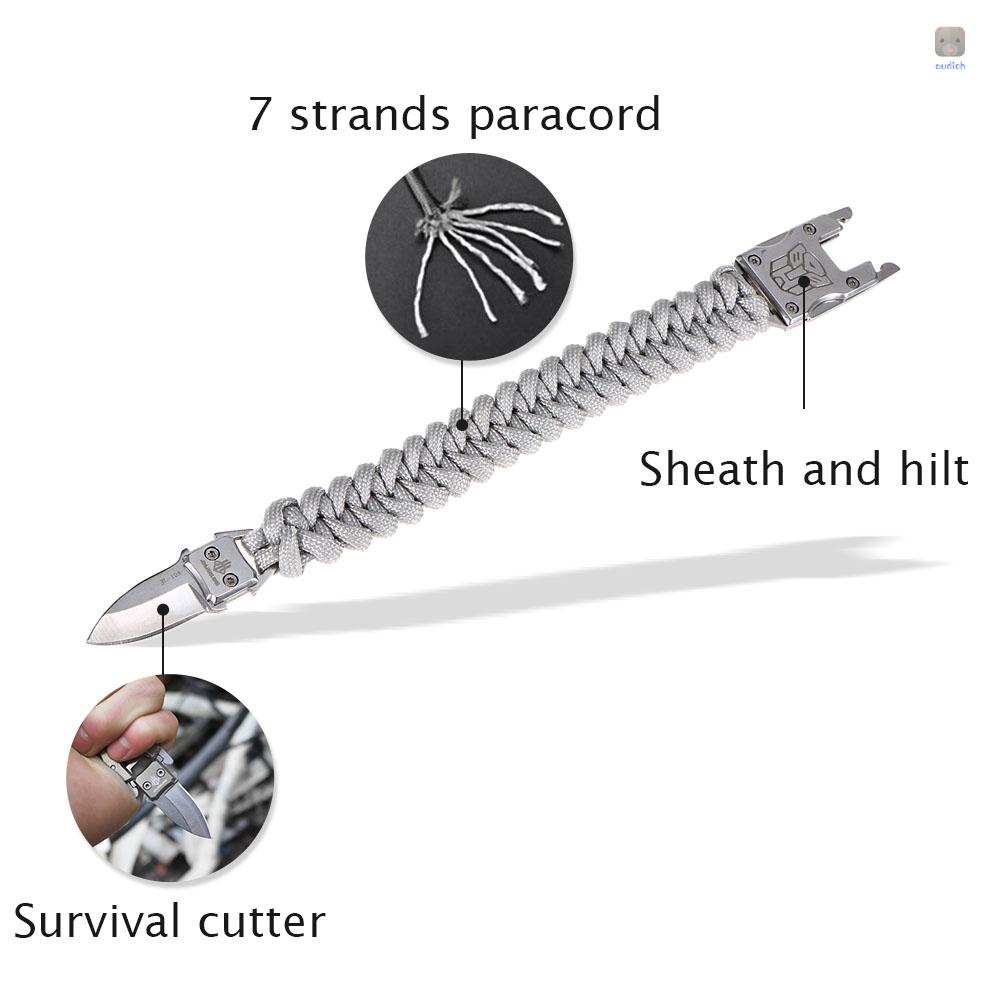 Vòng Đeo Tay Sinh Tồn Kèm Dụng Cụ Cắt Tiện Lợi