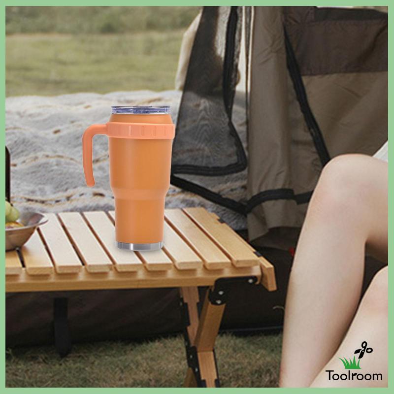 Cốc Uống Nước 40oz Có Tay Cầm Chống Rò Rỉ Phù Hợp Cho Xe Hơi