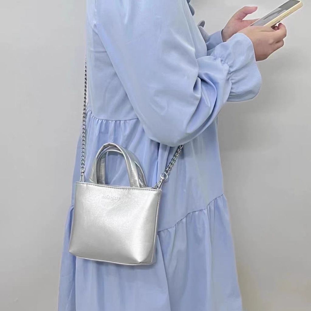 Túi Đeo Chéo Nhỏ Màu Trơn Phong Cách Hàn Quốc Chất Lượng Cao