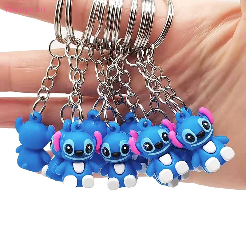 2 Móc Khóa Hình Búp Bê Stitch Dễ Thương Mới