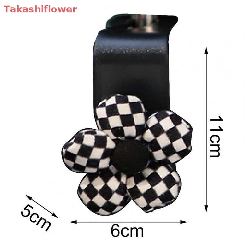 (Takashiflower) Móc Treo Đồ Hình Nơ Hoa Hướng Dương Dễ Thương Thông Dụng Gắn Sau Ghế Xe Hơi