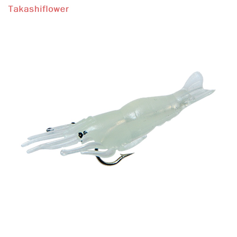 Set 10 Mồi Câu Cá Giả Hình Con Tôm Mềm Mại Kèm Móc Câu Tiện Lợi