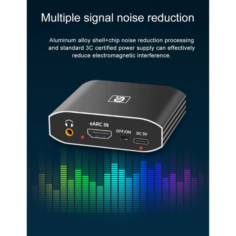 Bộ Chuyển Đổi HDMI-Compatible- DAC Hỗ Trợ DTS AC3 LPCM 192Khz Optical Coaxial 3 5mm AUX-