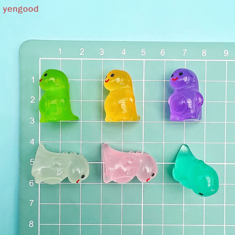 Bộ 5 Mô Hình Khủng Long Mini Bằng Nhựa Phát Sáng Trong Bóng Tối Trang Trí Nhà Búp Bê