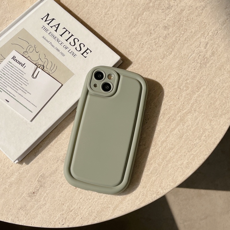 Ốp Điện Thoại Cạnh Dày Silicone Mềm Chống Sốc Cho iPhone 14 13 12 11 Pro Max XS XR X 14 Plus