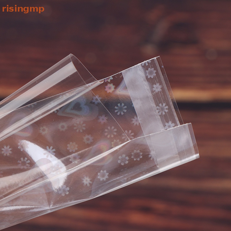 Set 10 / 50 Túi Đựng Bảo Vệ Thẻ Ngọc Trai Laser Họa Tiết Trái Tim