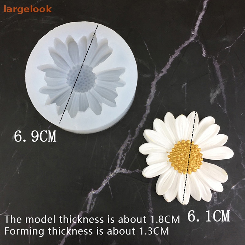 Khuôn Silicone Tạo Hình Hoa Cúc Trang Trí Bánh Kem / Xà Phòng DIY