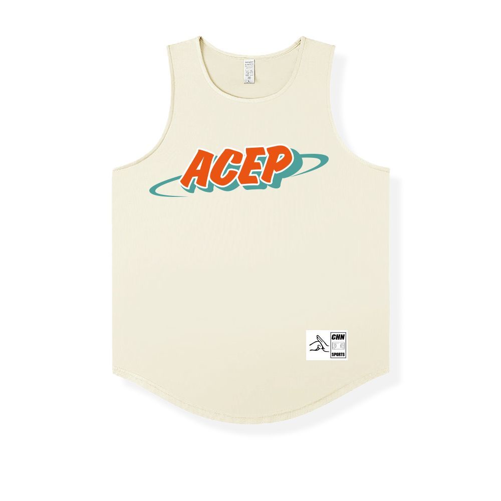 Áo Ba Lỗ Thể Thao Dáng Rộng Thoáng Khí Thấm Hút Mồ Hôi Nhanh Khô Phong Cách Đường Phố Mỹ Cho Nam