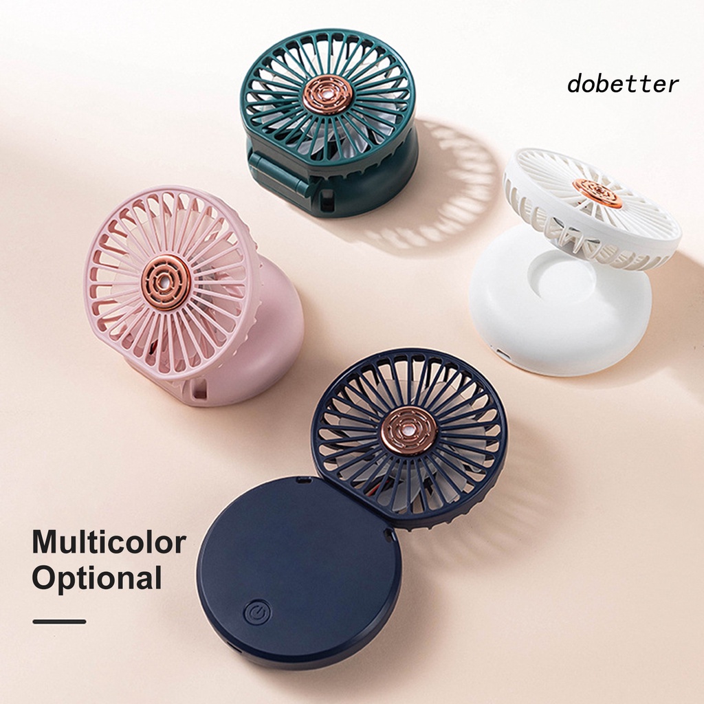 1 Bộ Quạt USB Gấp 180 Độ Gió Mạnh 3 Bánh Răng Có Thể Sạc Lại 3 Trong 1