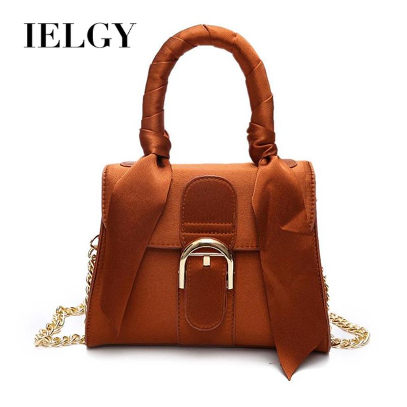 Túi Đeo Vai Phối Dây Xích Đính Nơ Phong Cách Âu Mỹ Thời Trang Cho Nữ