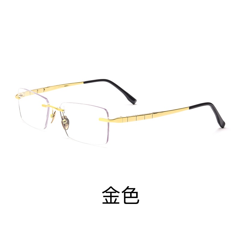 Gọng Kính F91092T Beta Titan Không Gọng Siêu Nhẹ Phong Cách Doanh Nhân Cho Nam