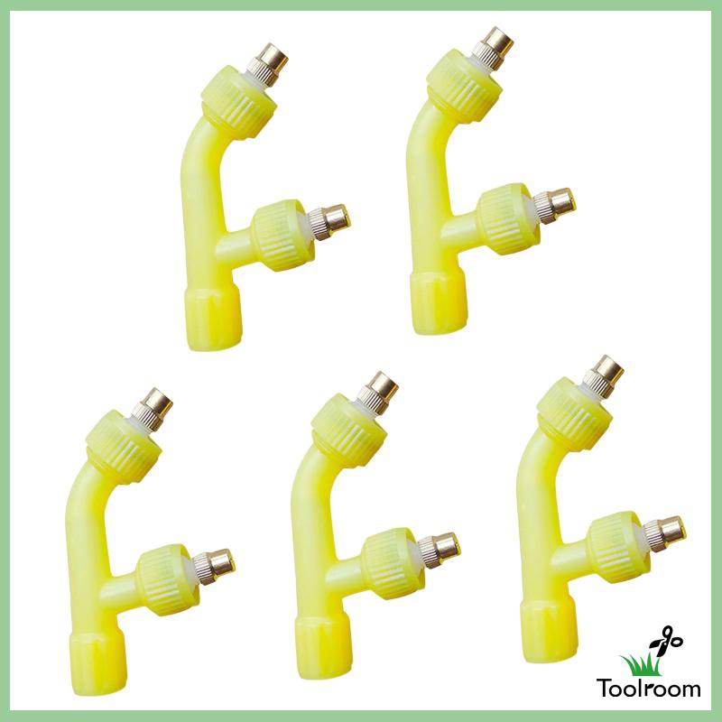 Bộ 5 Đầu Vòi Phun Nước Bằng Đồng Thau Cho Nông Nghiệp / Nhà Kính / Xe Hơi