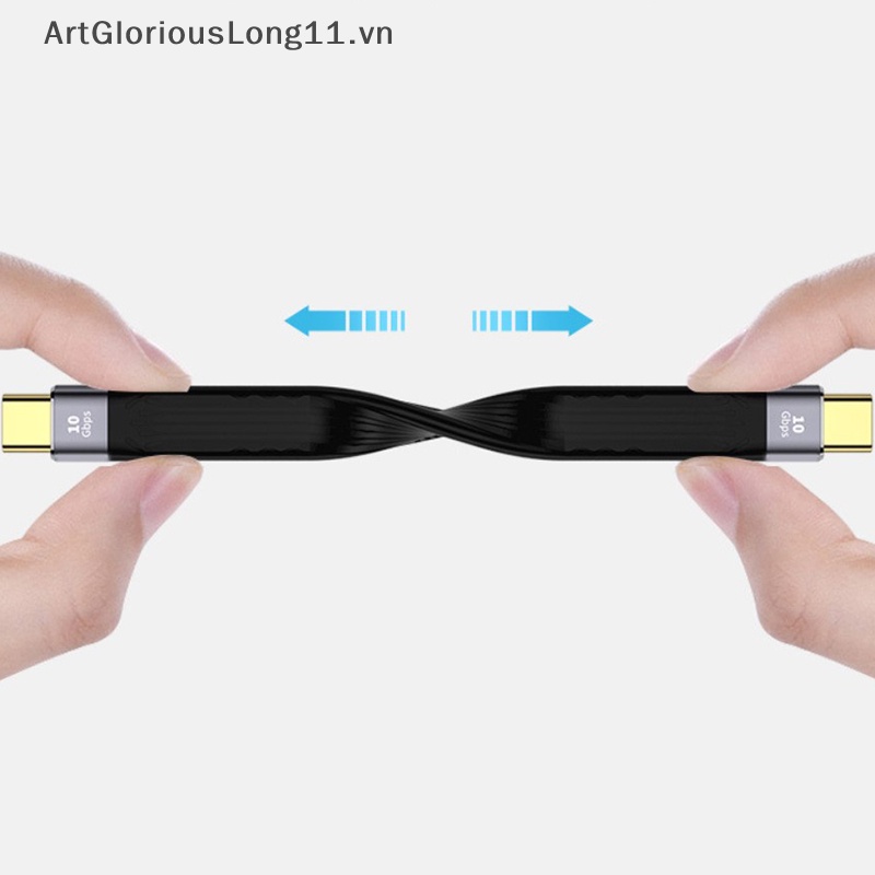 Dây Cáp ArtGloriousLong USB 4.0 Hai Đầu PD 100W 5A Sạc Nhanh USB C Sang Type C 40GB.