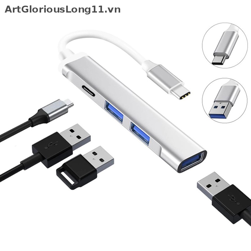 Bộ Chia Nhiều Cổng OTG USB C 3.0 Cho Máy Tính Laptop