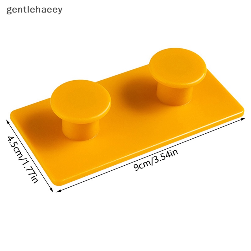 Set 4 Móc Treo Đồ Gắn Tường / Cửa / Lưng / Tường Hình Khối Xây Dựng