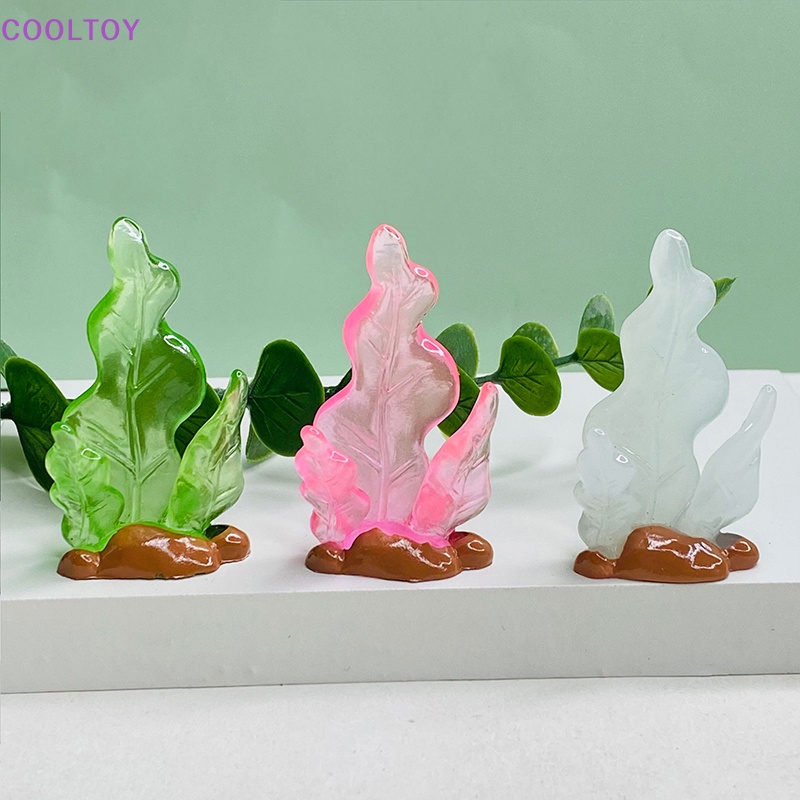 Set 5 Mô Hình Cá Biển Mini Bằng Nhựa Resin Trong Suốt Phát Quang Trang Trí Tiểu Cảnh DIY