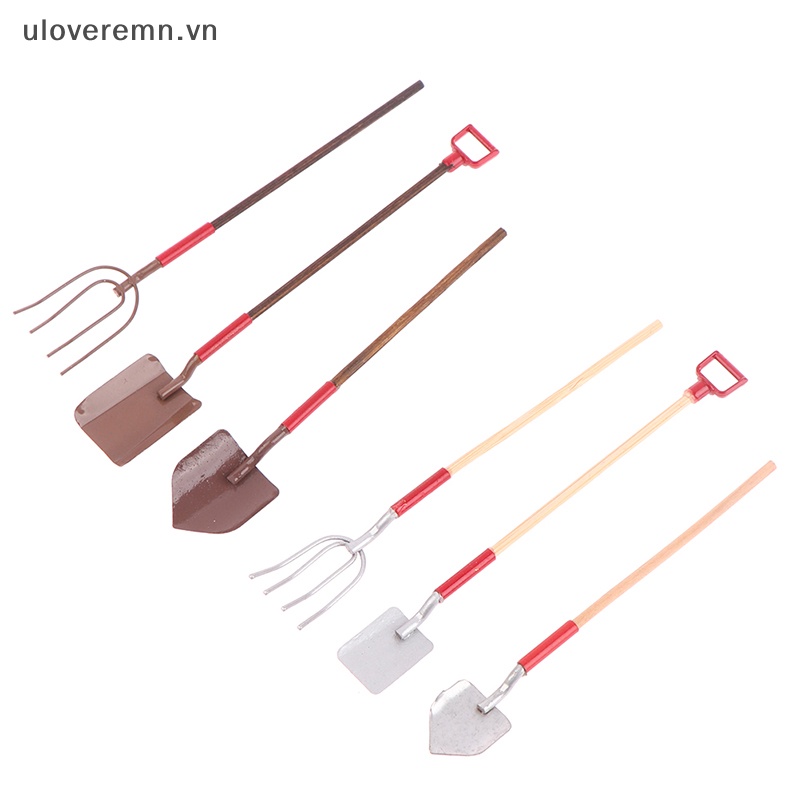 Set 3 Xẻng Làm Vườn Thu Nhỏ 1: 12 Trang Trí Nhà Búp Bê