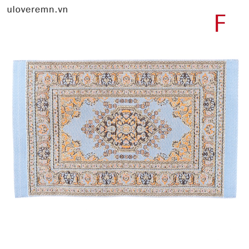 1 Thảm Lót Sàn Bện Dây Thổ Nhĩ Kỳ Trang Trí Nhà Búp Bê Tỉ Lệ 1: 12