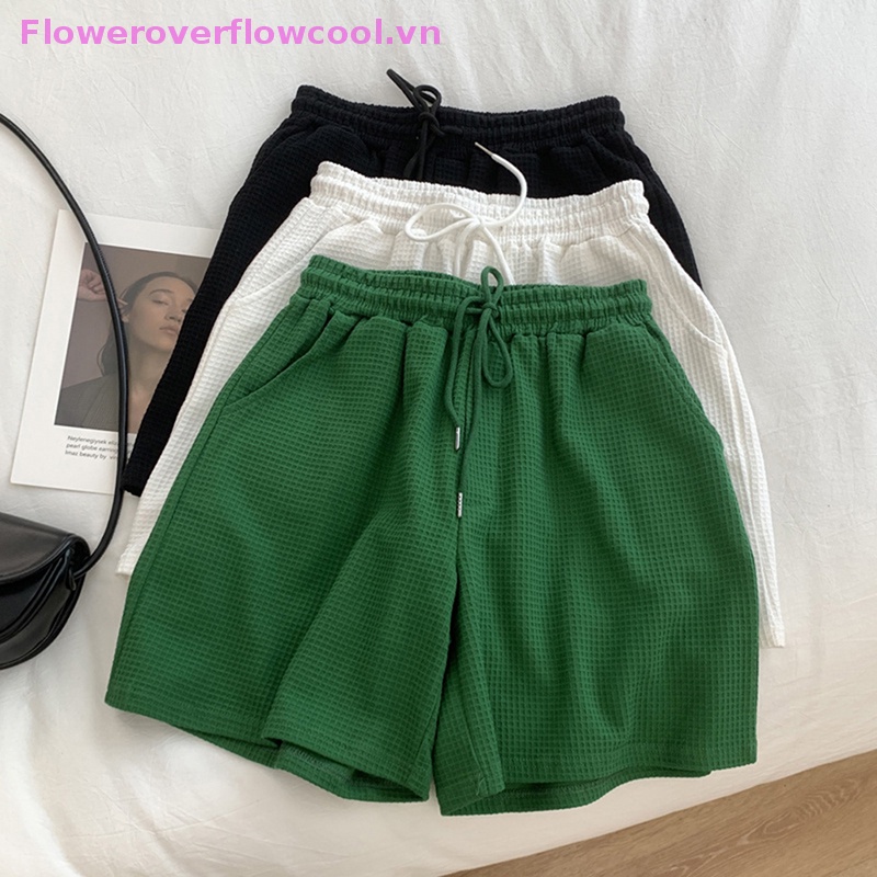 FOFC Shorts Pure High Waist Baggy Drawstring Sporty All-match Casual Aesthetic BF Wide Leg Korean HOT