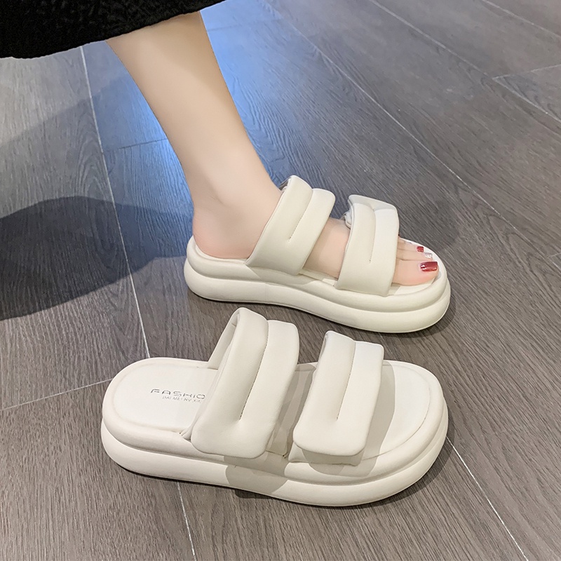 Giày Sandal Đế Dày Chống Trượt Phong Cách Thể Thao Thời Trang Mùa Hè Dành Cho Nữ