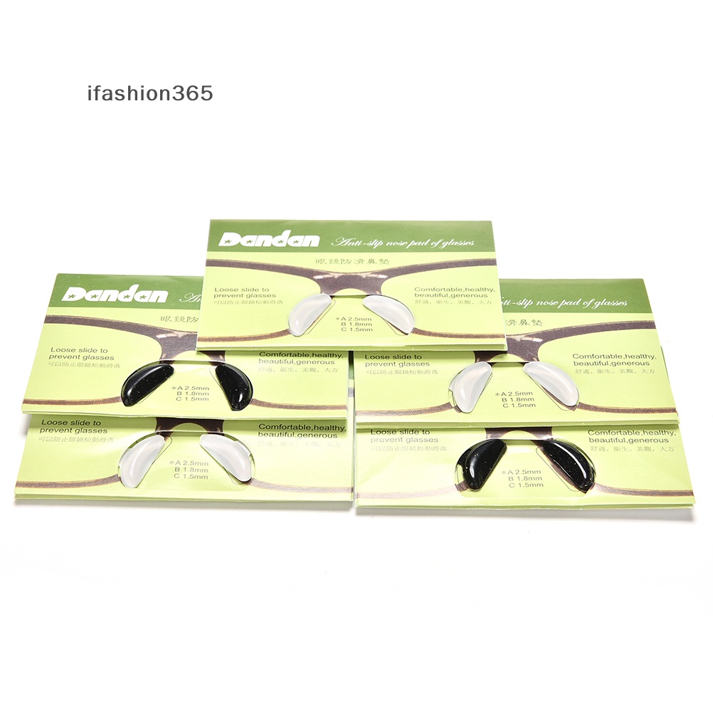 Set 5 Cặp Đệm Mũi Silicon Chống Trượt Cho Kính Mắt ifashion365