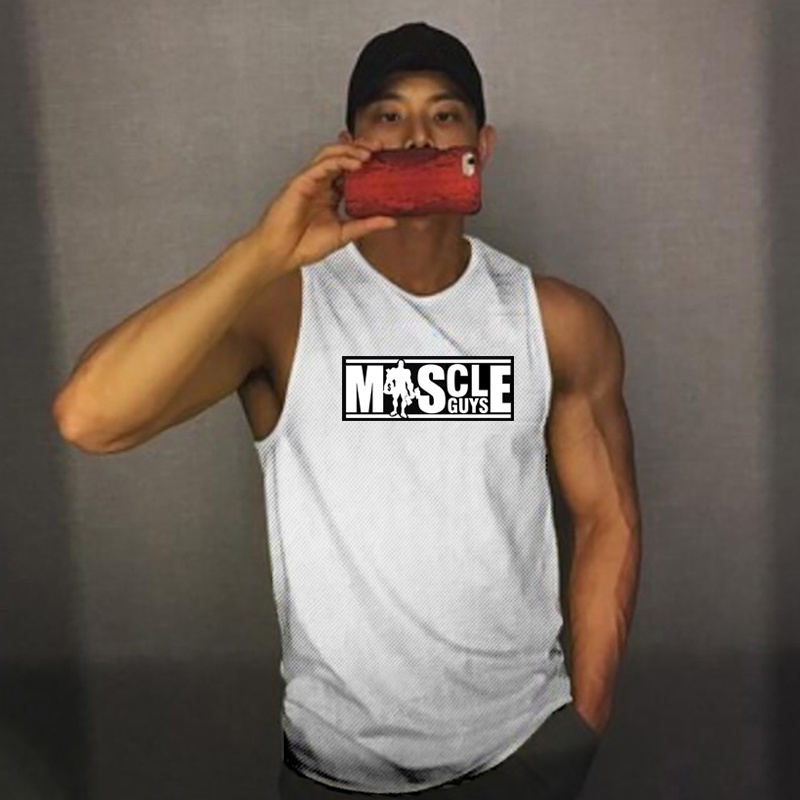 Áo Ba Lỗ Tập Gym Phối Lưới Nhanh Khô Thời Trang Mới 2023 Cho Nam