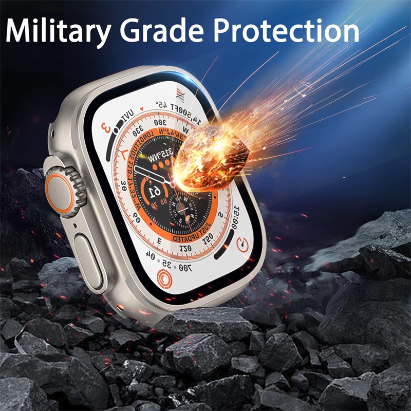 Miếng Dán Bảo Vệ Màn Hình Cong 3D 44mm 45mm 40mm 41mm 42mm 38mm Cho iwatch series 8 7 SE 6 5 4 3 Ultra 49MM