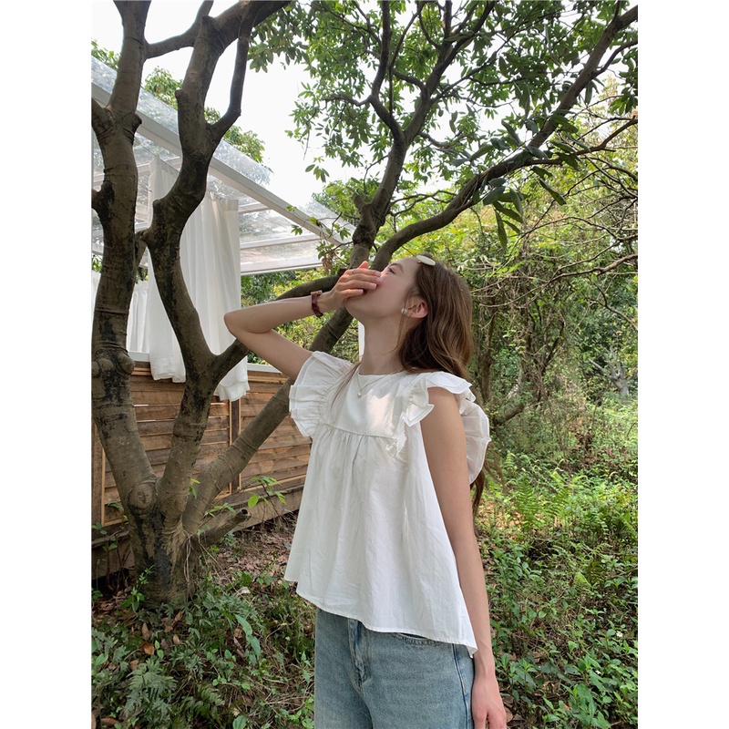 Áo Thun Nữ Ngắn Tay Cổ Tròn Dáng Rộng Thiết Kế Đơn Giản Thời Trang Mùa Hè Mới