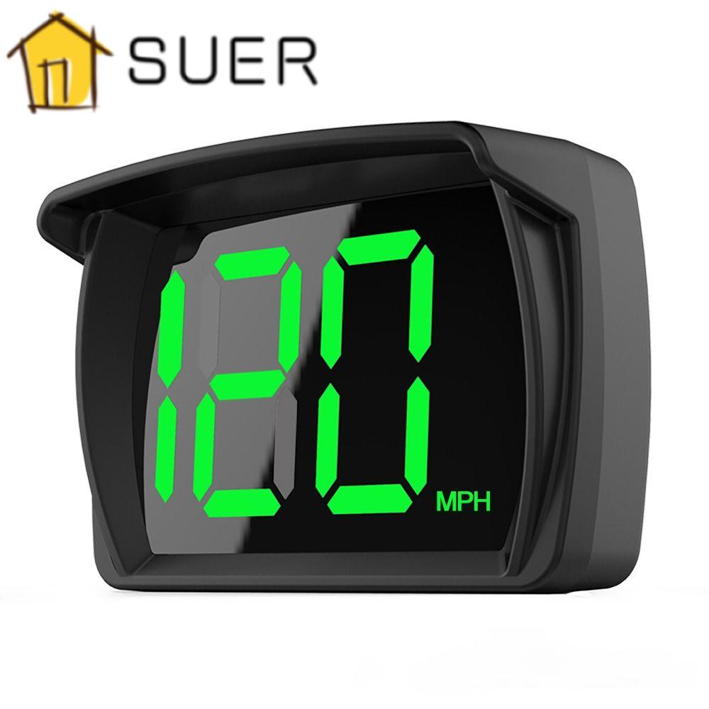 Đồng Hồ Đo Tốc Độ Định Vị GPS HUD Mới KMH / MPH Có Đèn LED Cho Xe Hơi