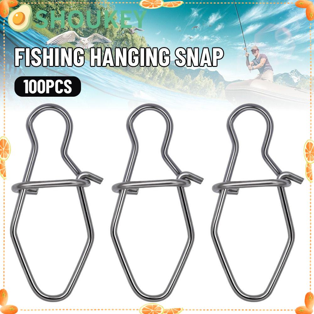 100 Vòng Treo Dây Câu Cá Bằng Thép Không Gỉ