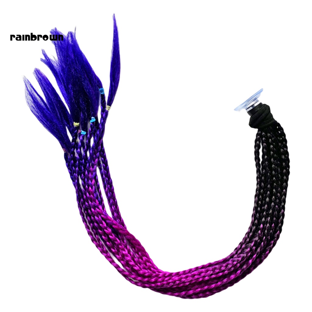 &lt; Rainbrown &gt; Mũ Bảo Hiểm Kiểu Bện Đuôi Ngựa Thoáng Khí Màu Sắc Tươi Sáng Cho Nữ Đi Xe Máy