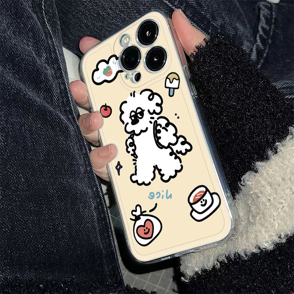✅Ốp Điện Thoại Mềm Chống Sốc Họa Tiết Chú Cún Dễ Thương Cho Iphone 12 78 max ZGMT 116In14Pro13