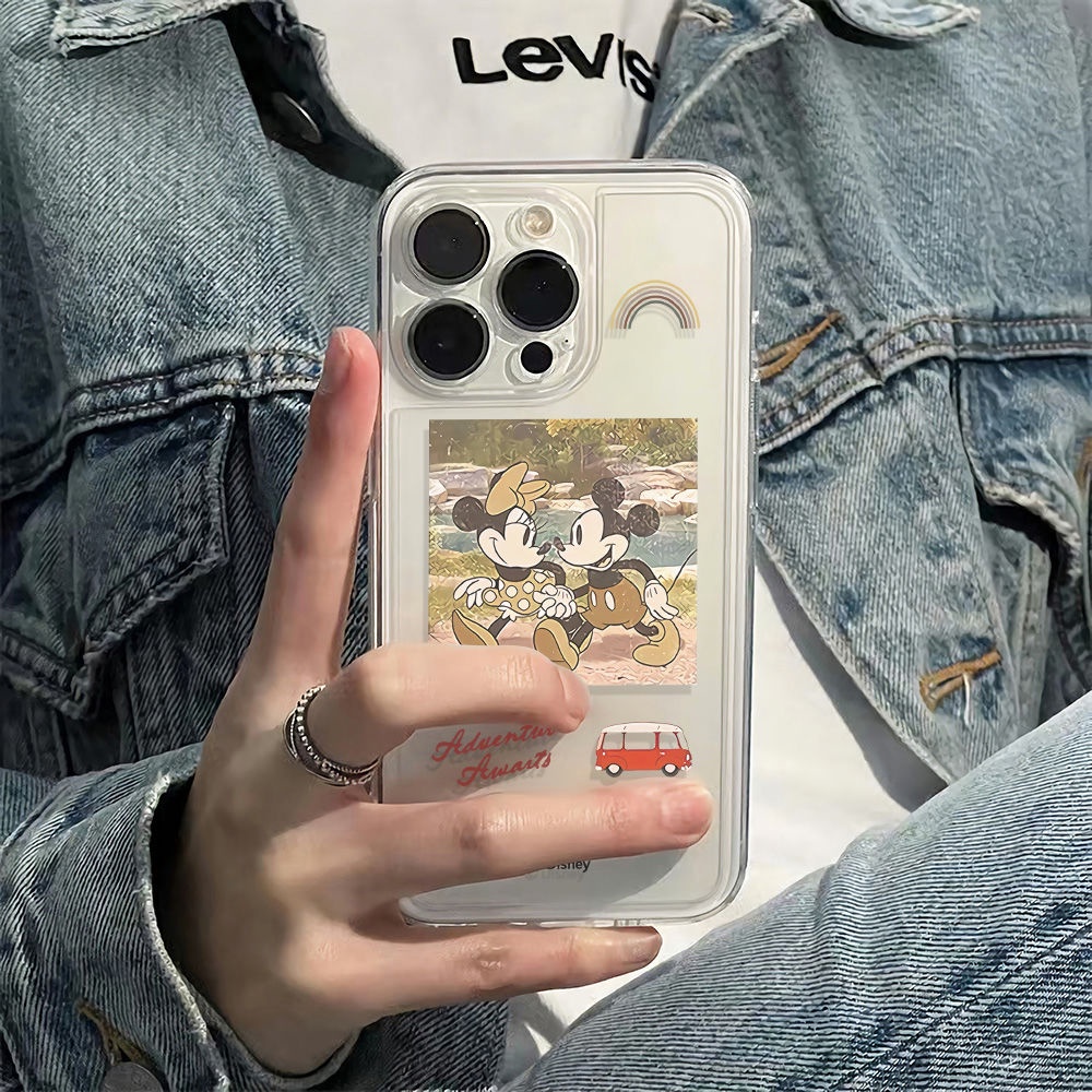 ✅Dây Cáp Ni Dài 11m 11m Dùng Cho iPhone12781314Ốp Điện Thoại Dẻo Họa Tiết Hoạt Hình Mickey Dễ Thương Chống Sốc Cho Iphone proplusmax Style 6In