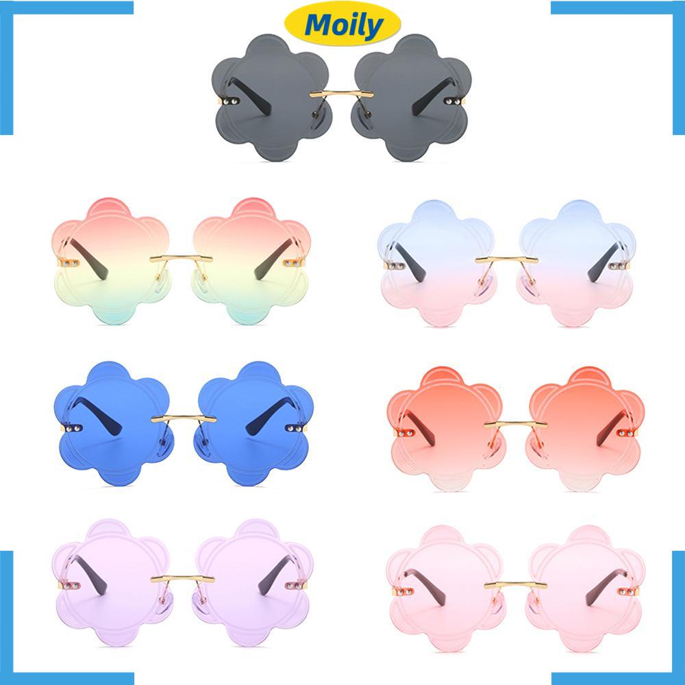 Kính Mát Hình Hoa Không Vành Vui Nhộn Thời Trang