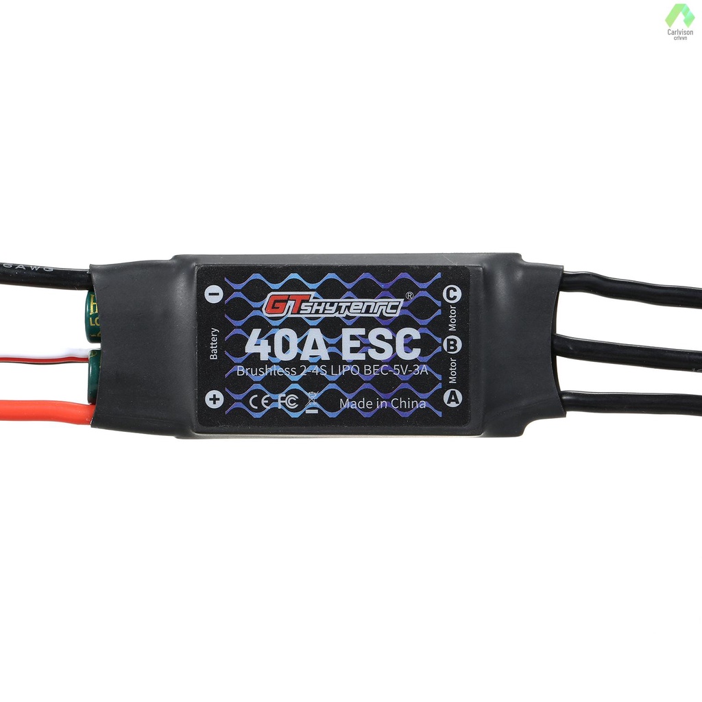 Động Cơ Không Chổi Than ESC 2-4S 40A BEC ESC Điều Khiển Tốc Độ Cho Drone Điều Khiển Từ Xa 450 V2 FPV F450 Mini Tlu
