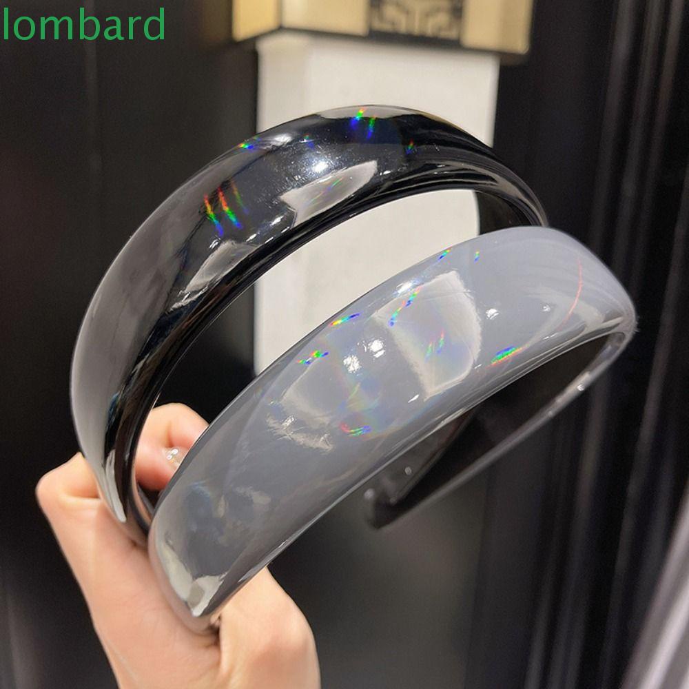 Băng Đô Da Pu Màu Laser Thời Trang Dành Cho Nữ