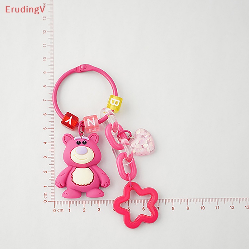 [ErudingV] Móc Khóa Túi Xách Hình Gấu Hồng / Dâu Tây Đáng Yêu Dành Cho Bạn Gái [Mới]