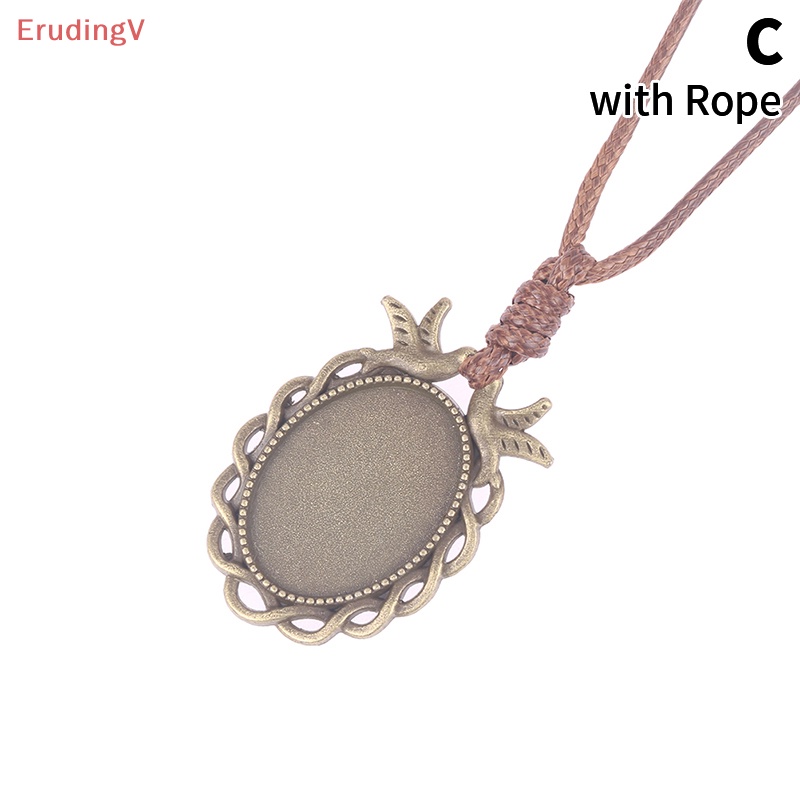 Khay Làm Mặt Dây Chuyền Hình Oval 18 * 25mm DIY