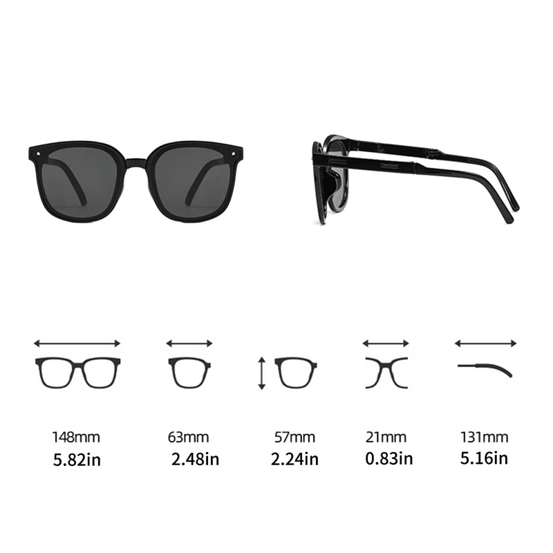 Ygt Kính Mát Gọng Vuông Nhiều Màu Sắc Chống Tia UV400 Nhỏ Gọn Thời Trang Unisex