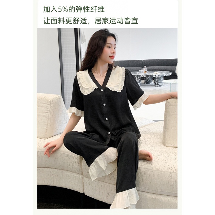 Bộ Đồ Ngủ Vải Lụa Satin Mỏng Thoáng Khí Thời Trang Cao Cấp