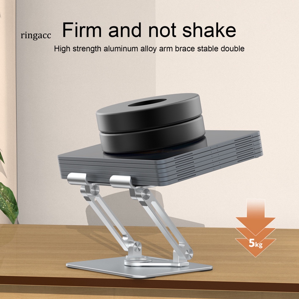 Giá Đỡ Máy Tính Bảng Bằng Hợp Kim Nhôm Có Thể Điều Chỉnh Xoay 360 Độ Tiện Dụng