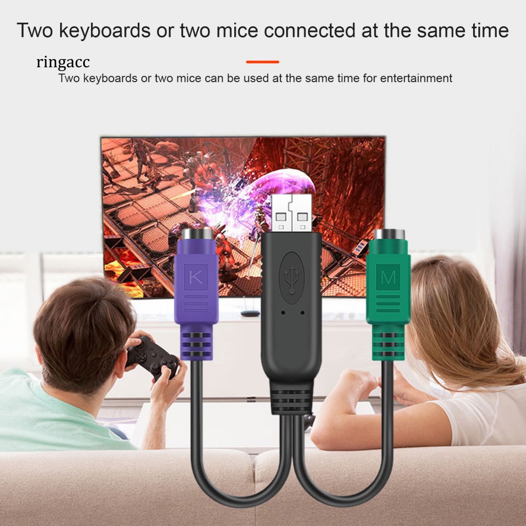 Dây Cáp Nối Dài Chuột Và Bàn Phím Máy Tính Cổng USB 20cm Tiện Dụng Cho PS / 2 Y