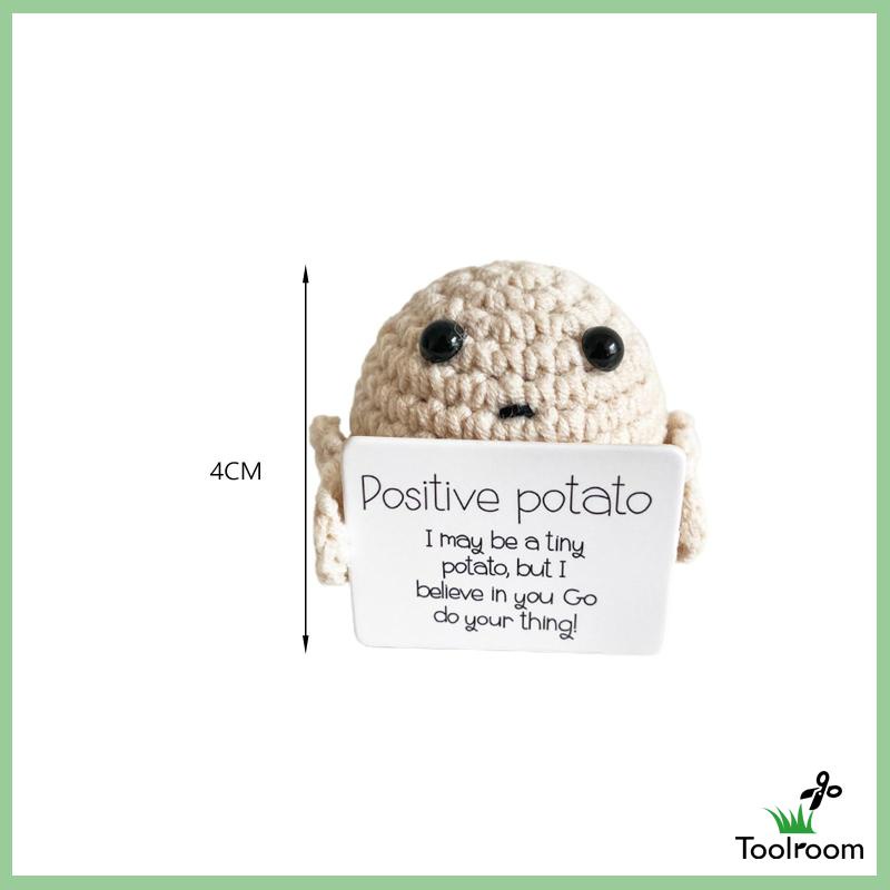 Búp Bê Đan Len Hình Khoai Tây Chiên Dễ Thương Vui Nhộn Để Bàn / Xe Hơi / Văn Phòng