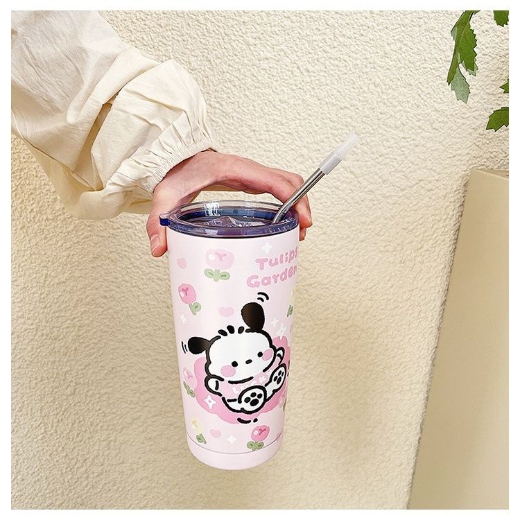 Bình Nước Giữ Nhiệt Bằng Inox Cỡ Lớn Có Ống Hút Tiện Lợi